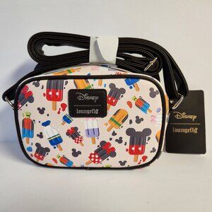 Loungefly Disney Mickey & Friends Popsicle Crossbody Purse Shoulder Bag New